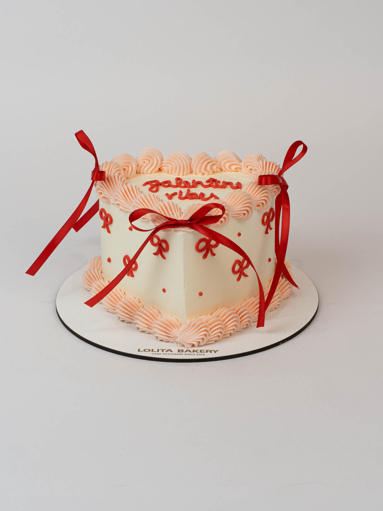 PASTEL CORAZÓN Galentine lazos - Lolita Bakery