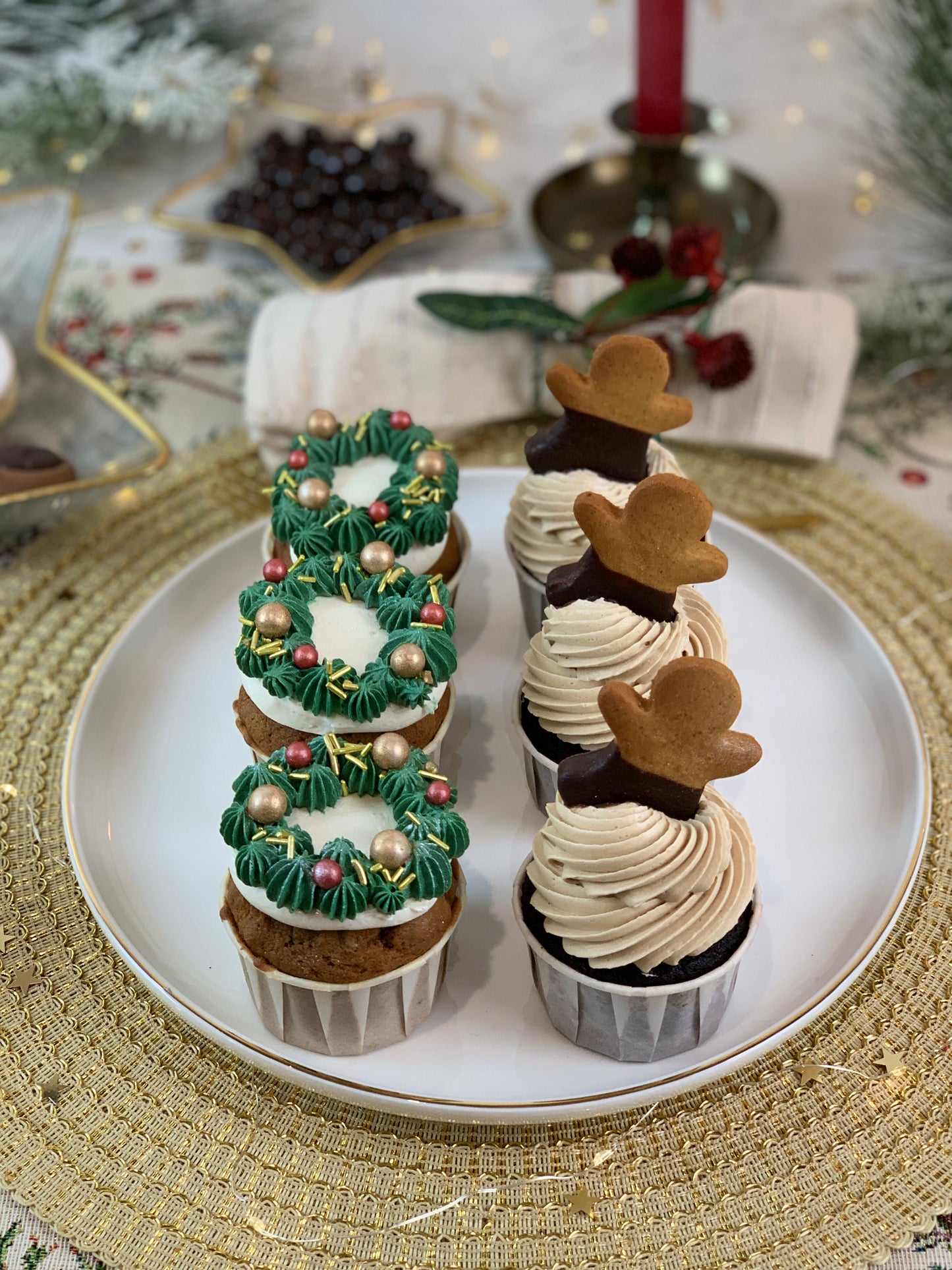 Pack 6 cupcakes de Navidad - Lolita Bakery