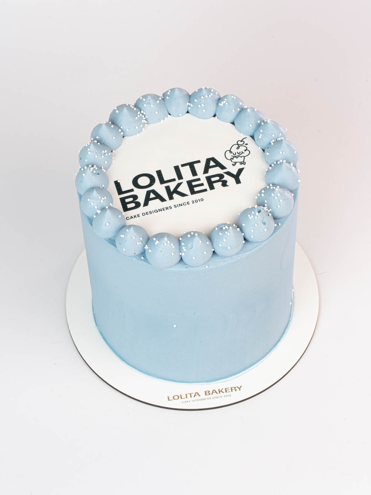 Pastel corporativo de un piso con logo personalizado