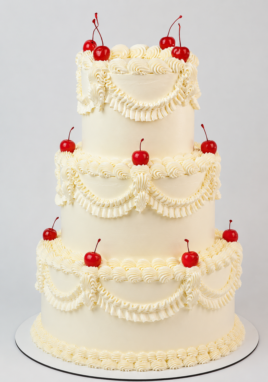 Tarta de boda vintage con cerezas - Lolita Bakery