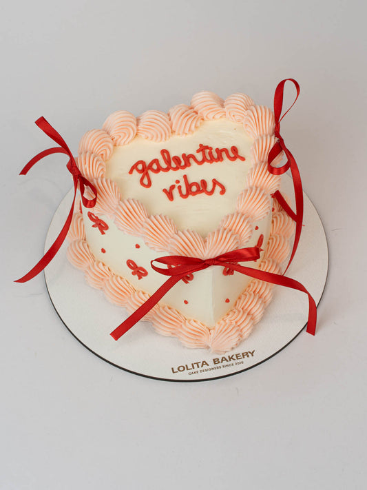 PASTEL CORAZÓN Galentine lazos - Lolita Bakery