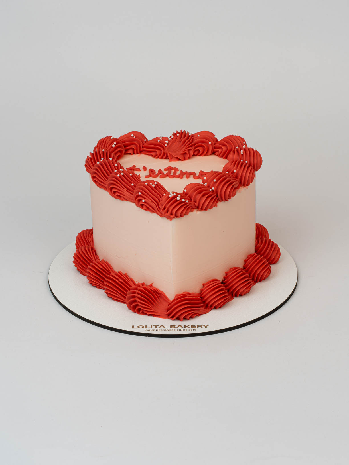 PASTEL CORAZÓN SAN VALENTÍN ROSA - Lolita Bakery