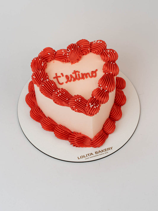PASTEL CORAZÓN SAN VALENTÍN ROSA - Lolita Bakery