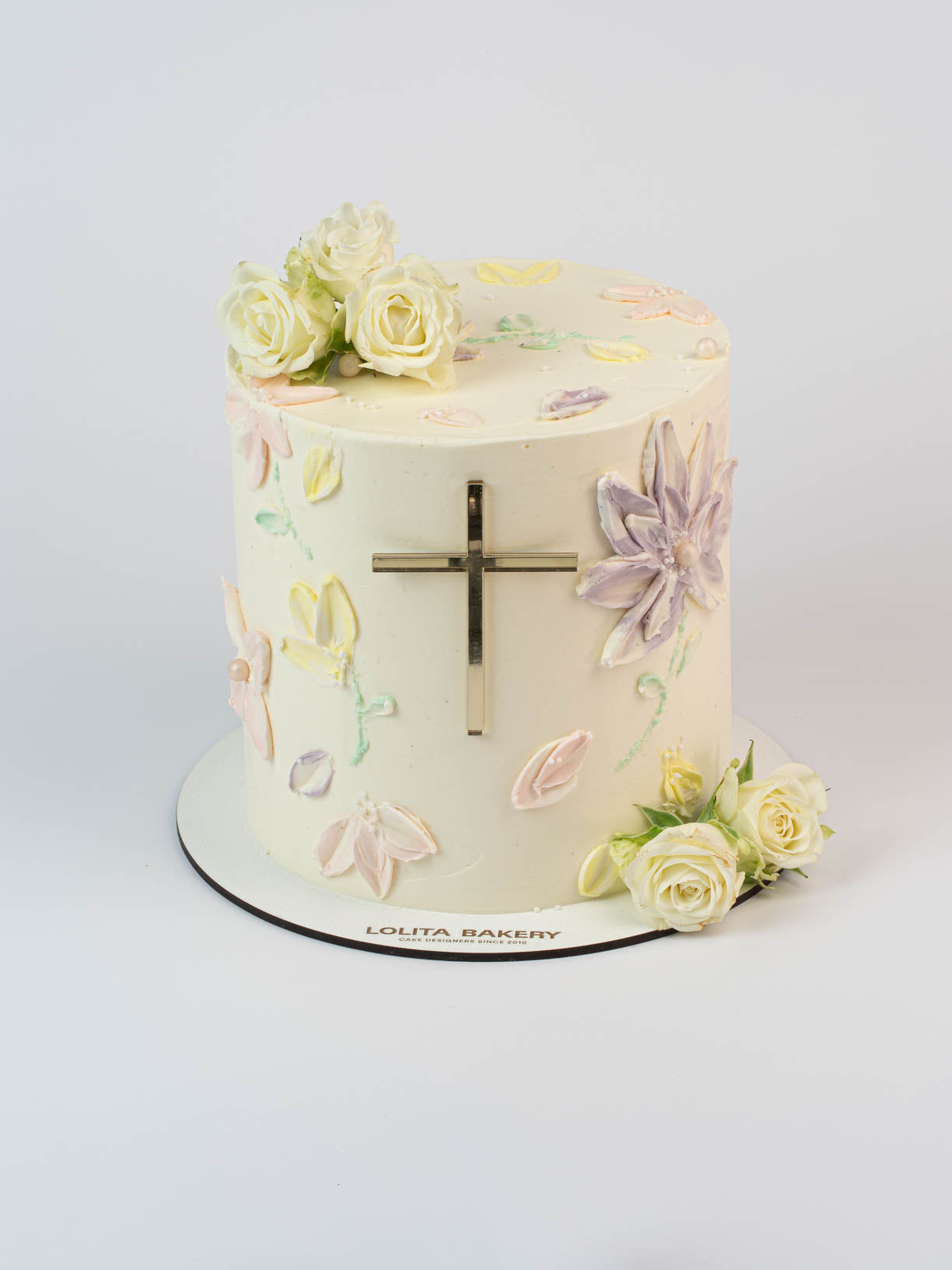 Pastel Comunión flores - Lolita Bakery