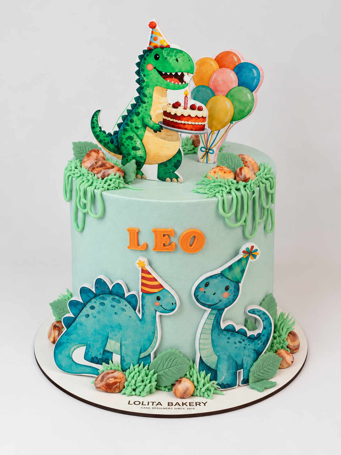 Pastel Dinosaurios de Cumpleaños - Lolita Bakery