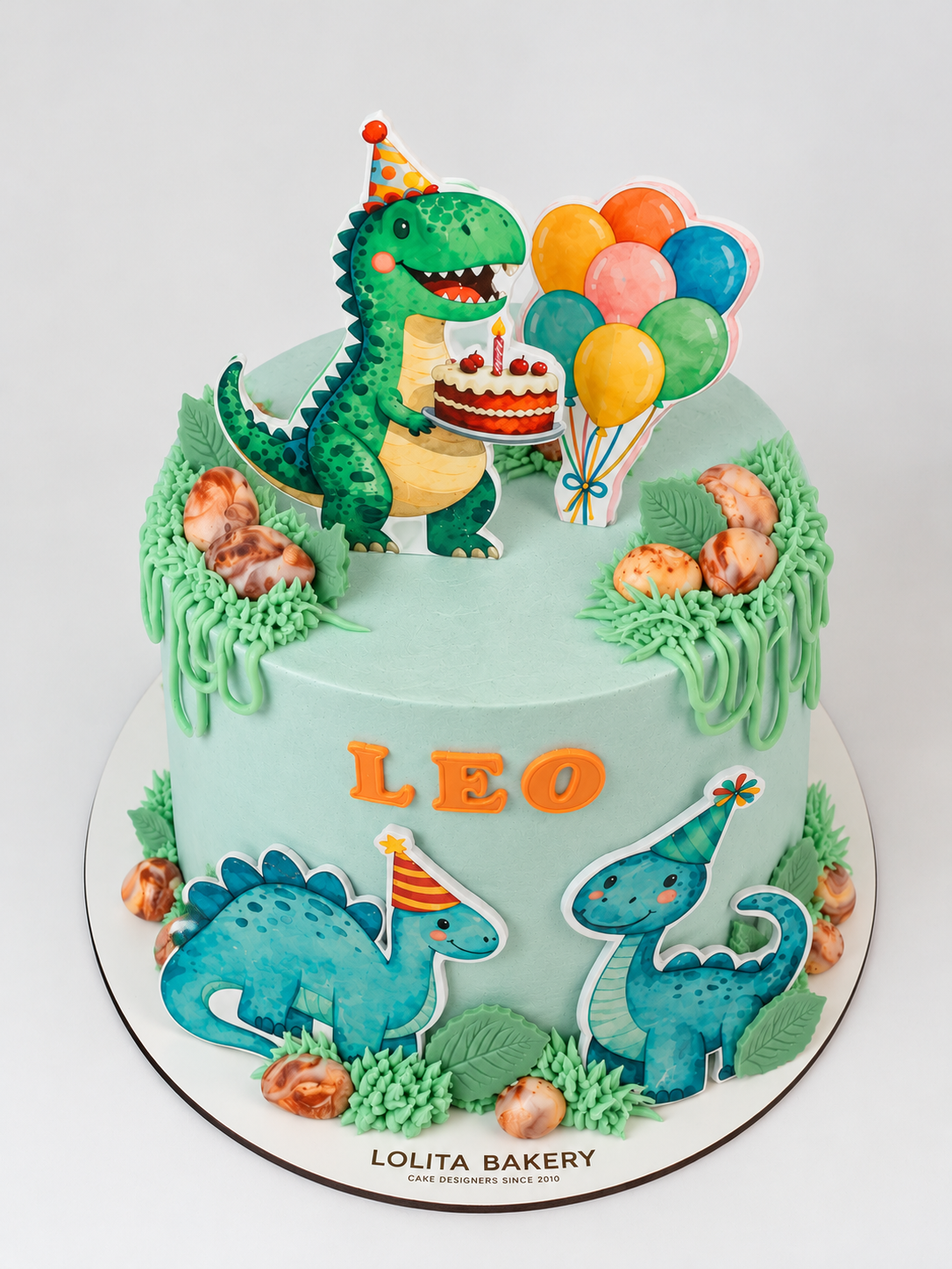 Pastel Dinosaurios de Cumpleaños - Lolita Bakery