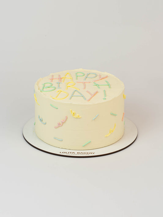 Mini Pastel Happy Birthday - Lolita Bakery