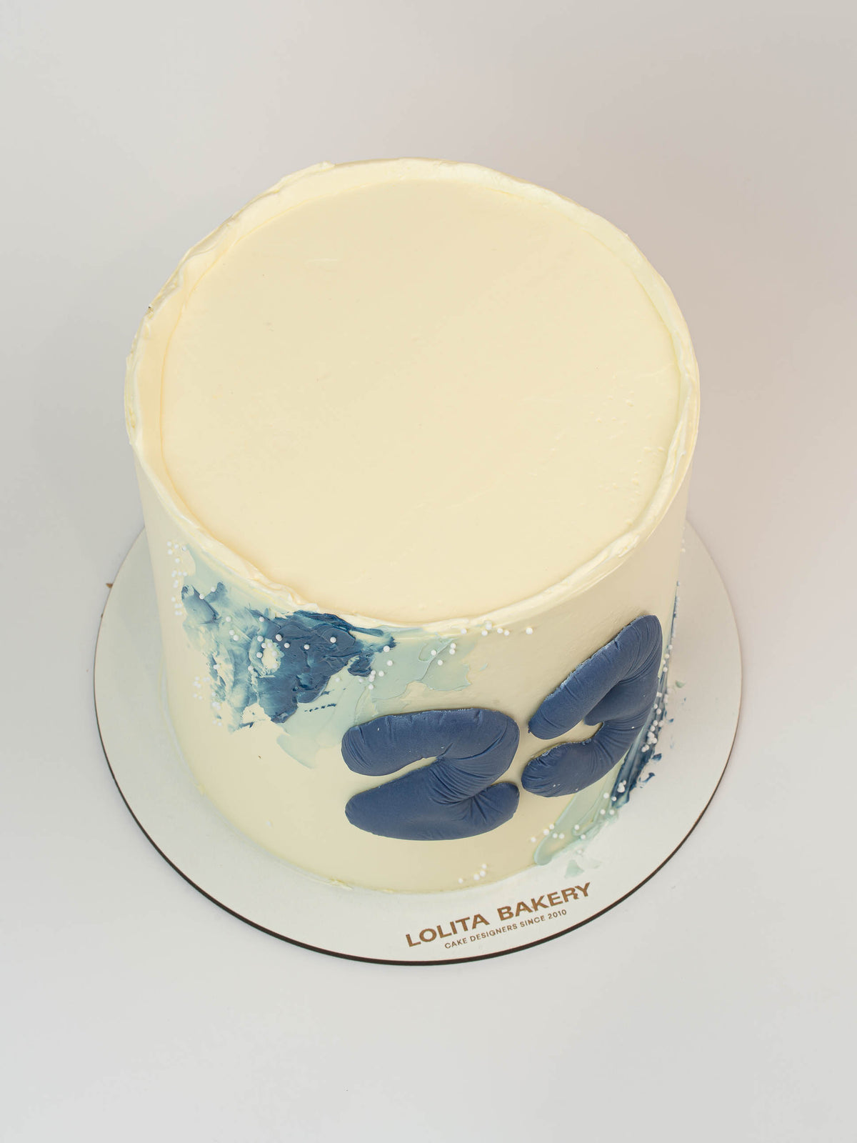 Pastel Cumpleaños con Número Personalizado- Azul - Lolita Bakery