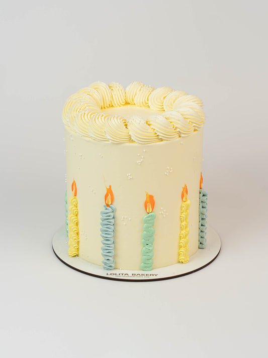 Pastel Velitas de Buttercream - Lolita Bakery