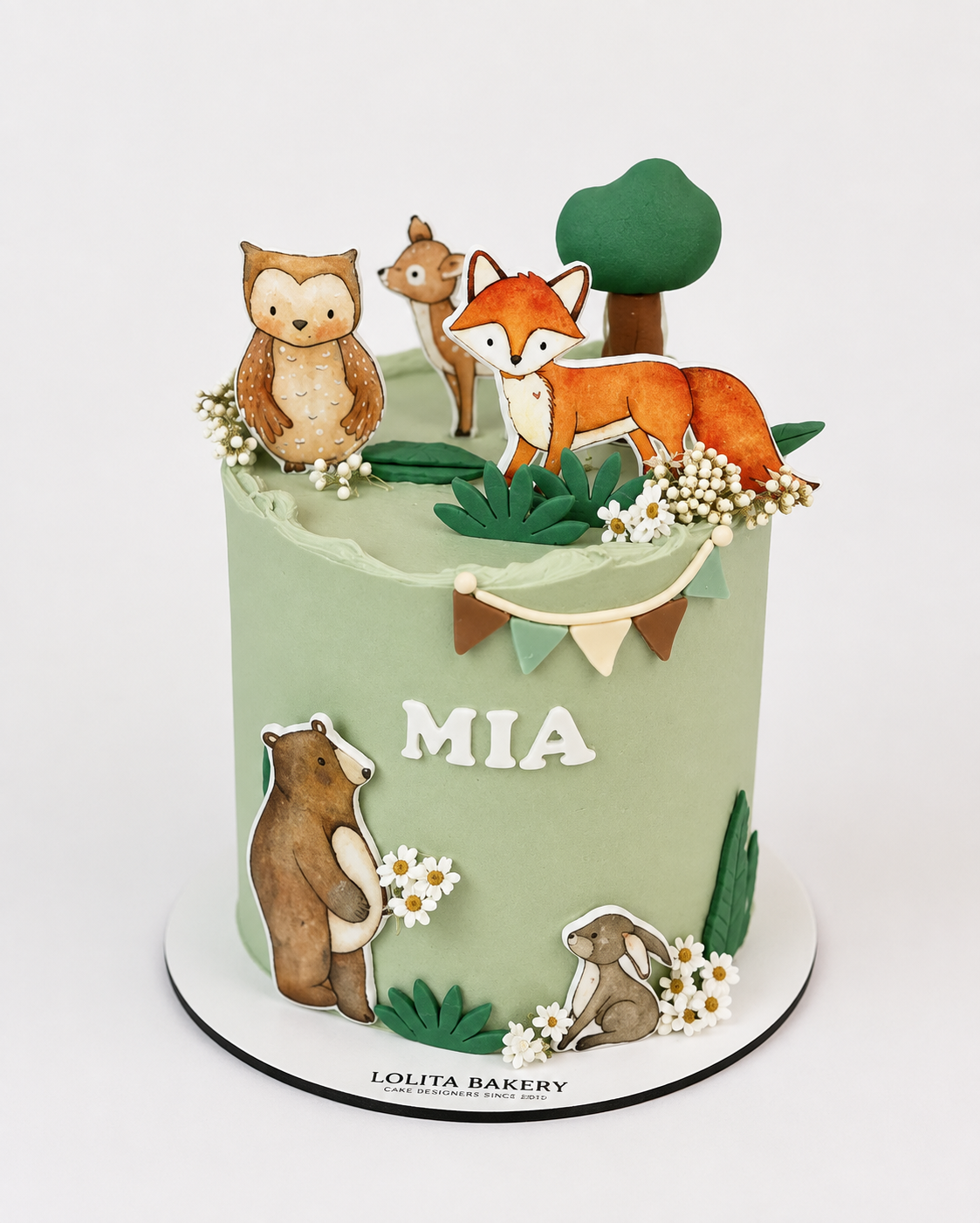 FOREST ANIMALS PARTY CAKE