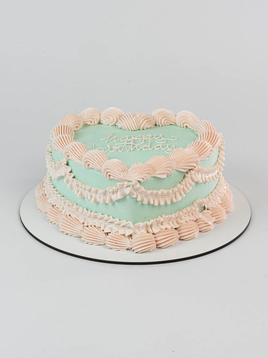 PASTEL CORAZÓN VINTAGE BICOLOR - Lolita Bakery