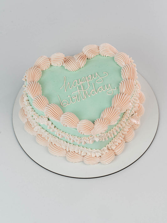 PASTEL CORAZÓN VINTAGE BICOLOR - Lolita Bakery