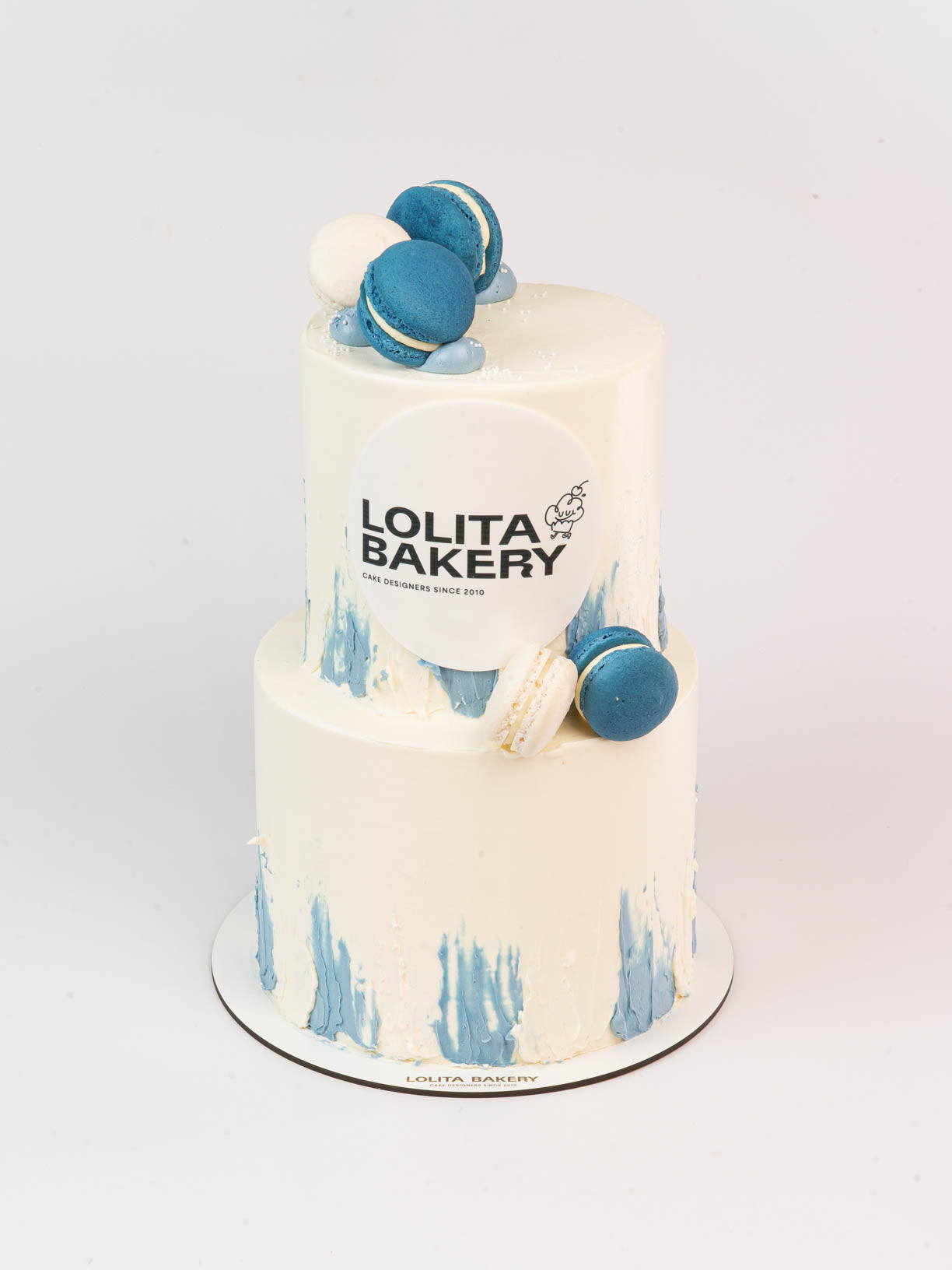 Pastel 2 piso corporativo personalizado con logo - Lolita Bakery