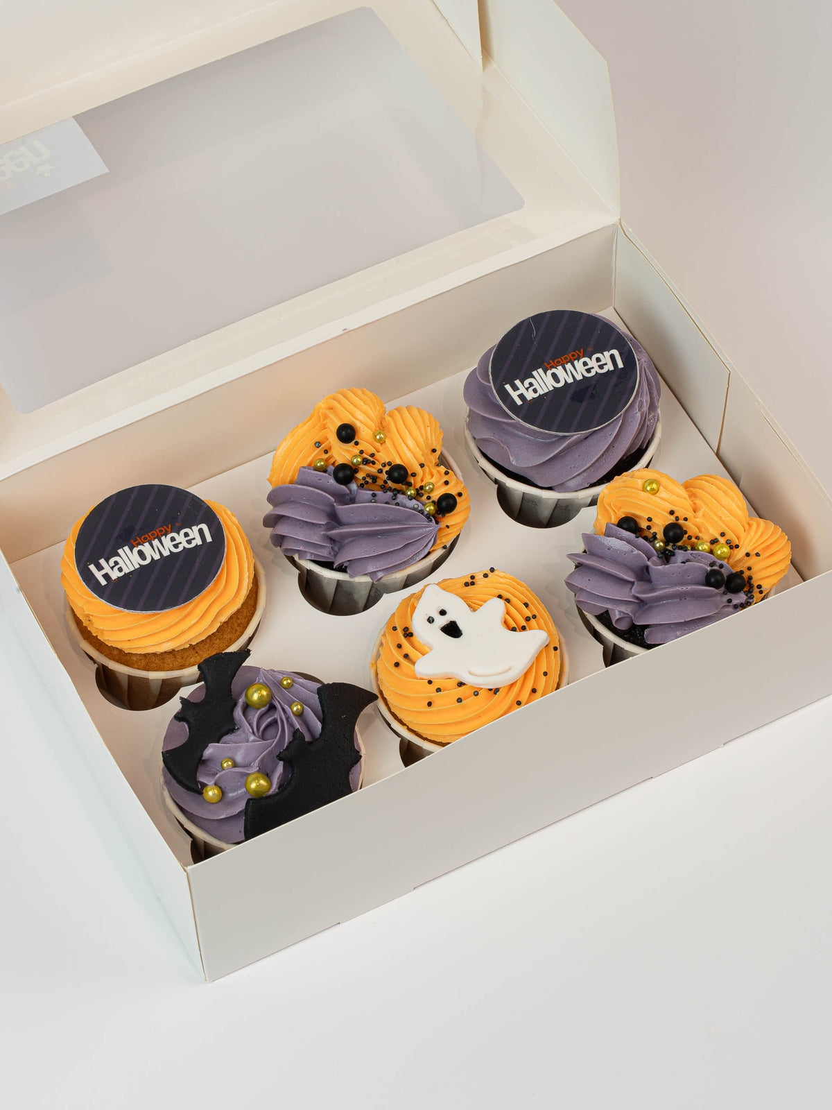 Box 6 Cupcakes Vegnaos Spooky Halloween
