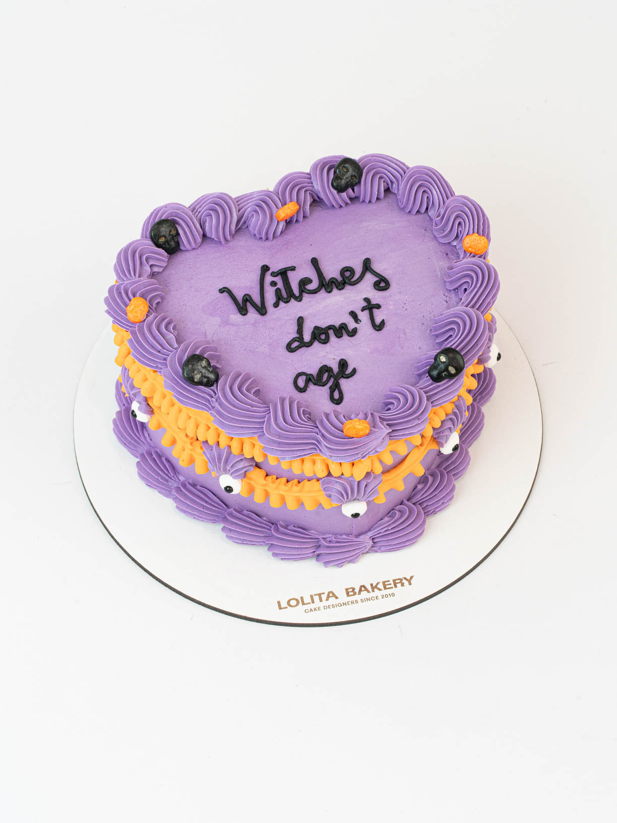 Pastel corazón Halloween