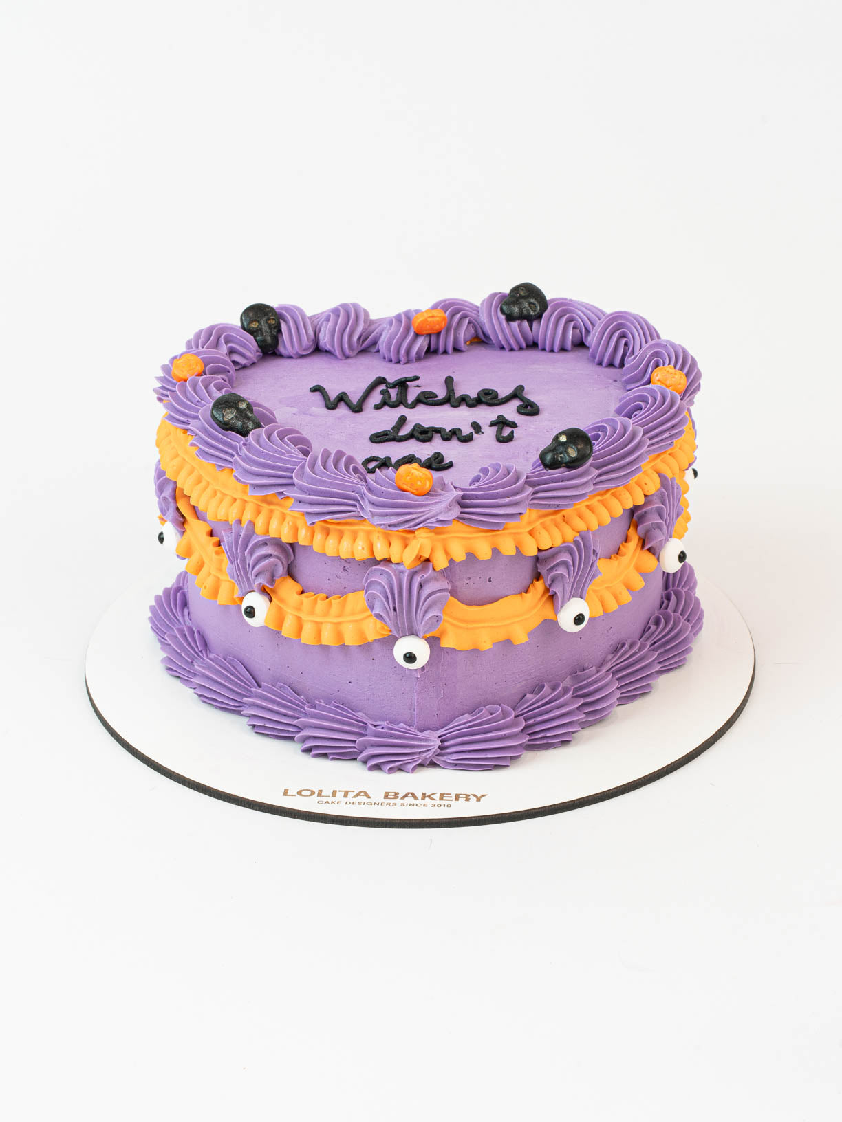 Pastel corazón Halloween