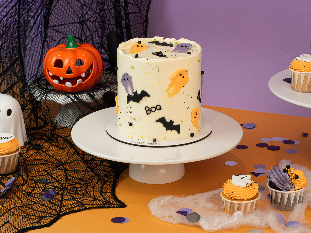 Pastel Vegano Boo! Halloween