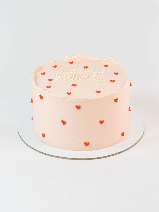 MINI PASTEL CORAZONES ROSA - Lolita Bakery
