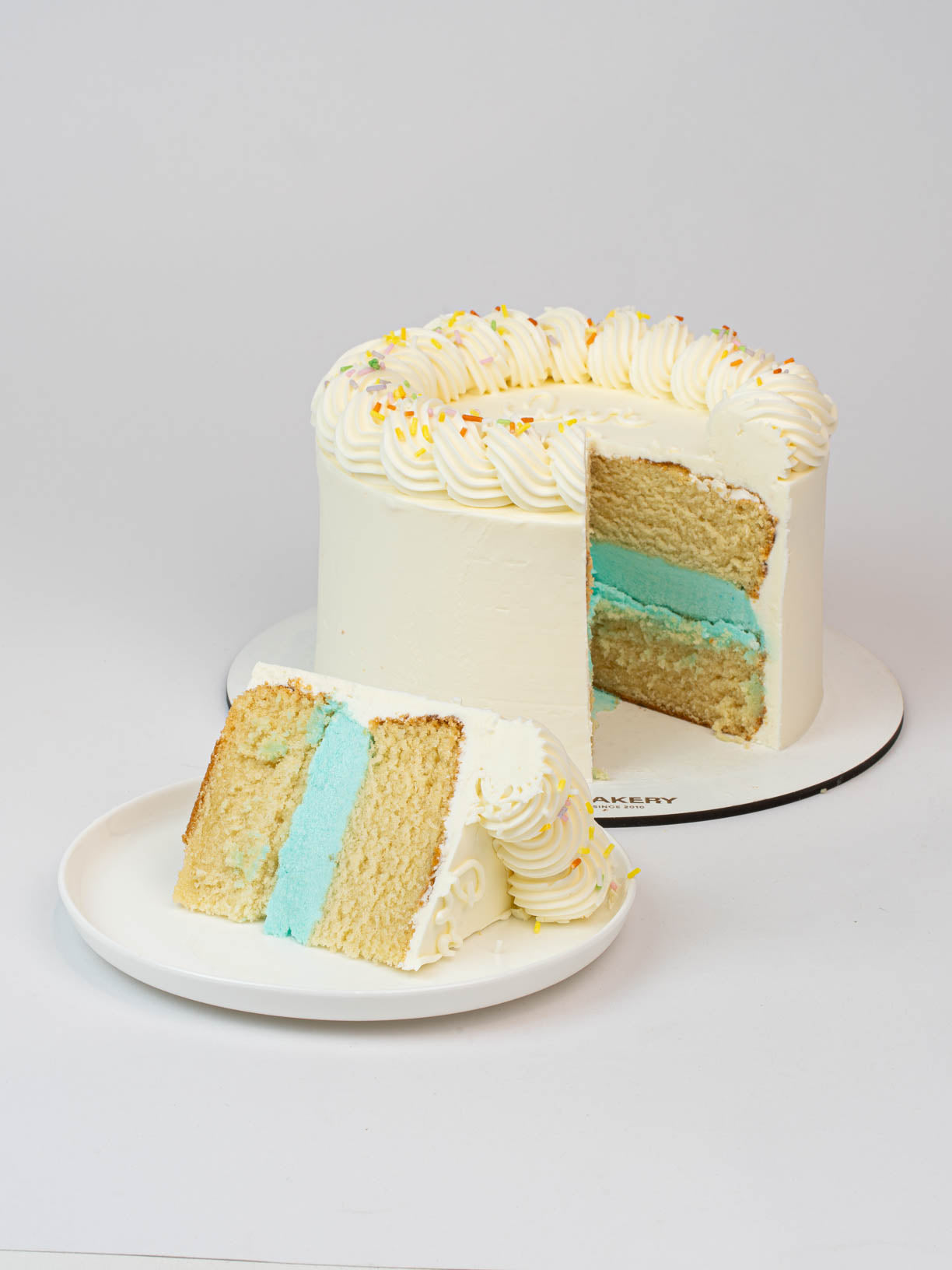 Mini pastel corazón gender reveal