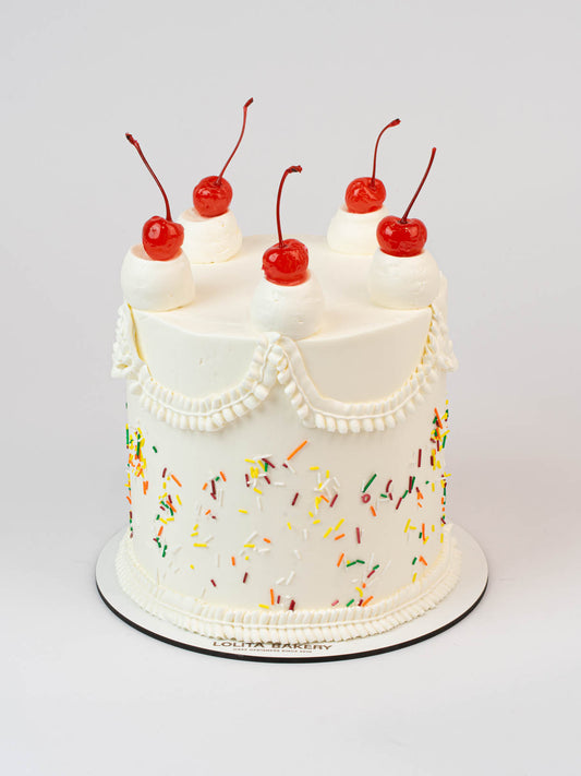 VINTAGE COQUETTE CAKE – BLACK BOWS