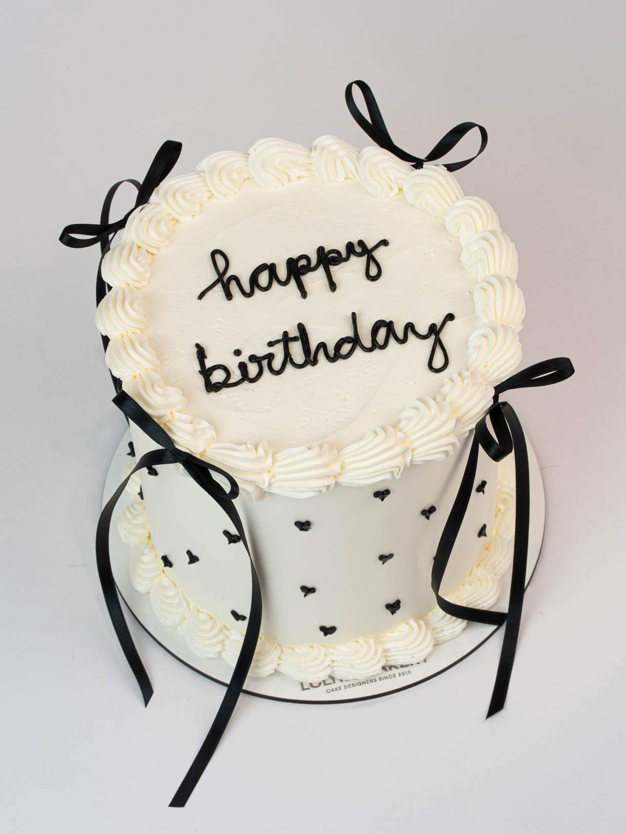 VINTAGE COQUETTE CAKE – BLACK BOWS